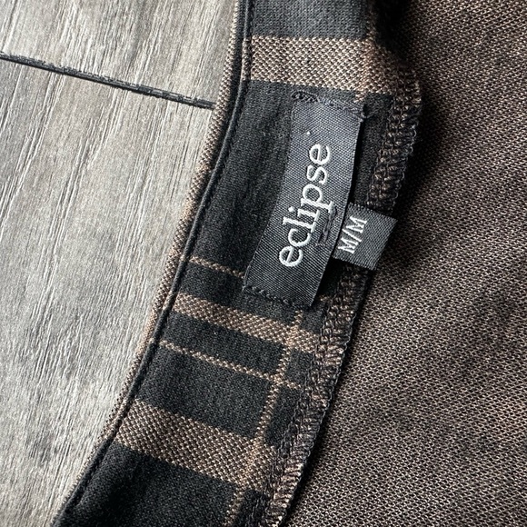 Eclipse Women’s Plaid Button-Up Dress - Picture 4 of 4